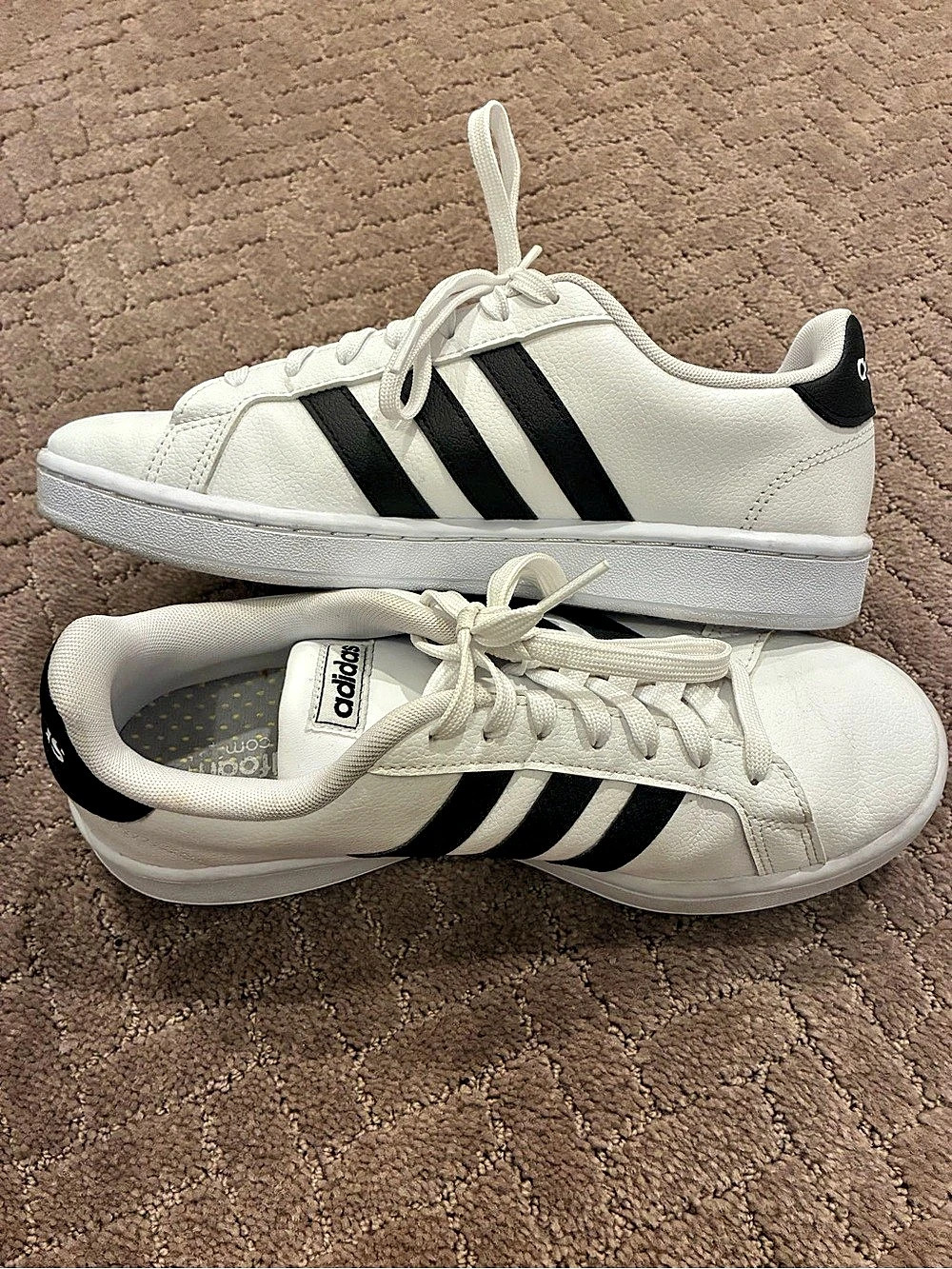 adidas Grand Court Cloudfoam White Black Sneakers
